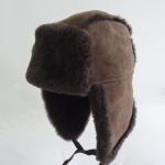 Russian Winter Warm Australian Shearling Trapper Sheepskin Hat for sale