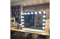 China Adjustable Makeup Vanity Mirror With Lights 24 Bulbs Aluminum Frame supplier