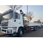 F3000 6x4 Crane Truck SHACMAN Boom Truck 375hp Euro V White for sale