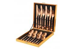 China Eco Friendly Stainless Steel 16pcs 24pcs Cutlery Set With Custom Logo supplier