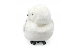 China EN71 Machine Washable Head Rotatable White Owl Plush Toy supplier