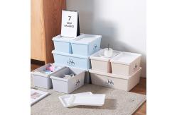 China Large Storing Baby Clothes Plastic Organizer Box With Lid supplier