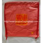 Recyclable Plastic Backpack Sports Drawstring Bags For Hiking / Travel for sale