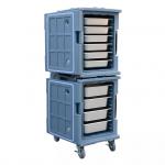 Commercial Insulated Food Pan Carrier Catering Thermo Box Transport Carts for sale