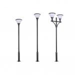 Outside Waterproof Solar Pillar Light Lamp Landscape Post Garden Outdoor 9000K for sale