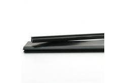 China Corrosion Resistant Customized ABS Profile Black Extrusion Plastic Sliding Profiles supplier