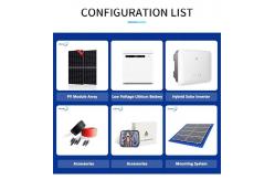 China Single Phase Photovoltaic Solar Panel System With Lithium Battery supplier