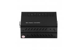 China Mini 10G Media Converter Unmanaged SFP+ Fiber Optic To 10GBased-T Rack Mountable supplier