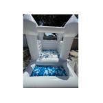 Mini Inflatable Bouncer Castle White Toddler Inflatable Bounce House With Ball Pit Pool