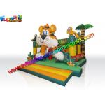 Customised Kids Lovely Commercial Bouncy Castles Tiger Shaped 6.2 X 5.3 X 3.7 for sale