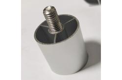 China 25 Mm CNC Inner Round Threaded Aluminium Tube Profiles For Desk Legs supplier