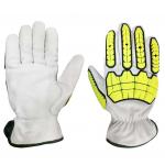 ANSI Puncture 3 Goatskin Impact Resistant Gloves Rigger Work Gloves for sale