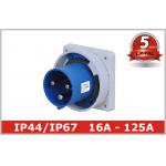 Waterproof 220V 3 Pin And Sleeve Receptacle with Flush Mounted for sale