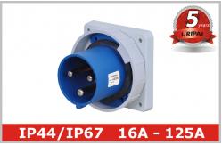 China Waterproof 220V 3 Pin And Sleeve Receptacle with Flush Mounted supplier