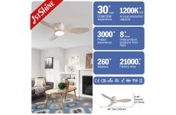 China 48 Inches Plastic Smart App Control Ceiling Fan For Low Ceiling supplier
