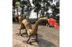 China Steel Frame Custom Made Animatronics Straw Handmade Dragon supplier