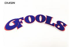 China Varsity Jacket Letterman Patches / Felt Background Chenille Letter Patches supplier