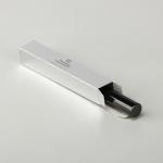 Cardboard Custom Eyeliner Boxes Silver Paper Black Printing Paper Box for sale