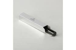 China Cardboard Custom Eyeliner Boxes Silver Paper Black Printing Paper Box supplier