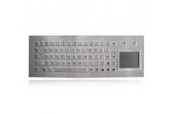 China Explosion Proof 68 Keys Stainless Steel Keyboard With Ruggedized Touchpad supplier