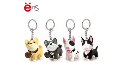 China Dog Shape Promotional Plastic Keychain Non Phthalate PVC PU material supplier