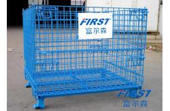 China Wire mesh container used in storing goods in warehouse supplier