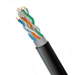 1000Mbps Cat 6 UTP Outdoor Network Cable 23AWG Solid PVC+PE Extend To 550MHz for sale