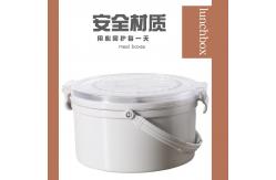 China Childrens Recycled Plastic Lunch Boxes With Handle Spoon Fork supplier