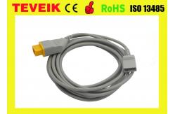 China Nihon Kohden Blood Pressure IBP Adapter Cable,14pin to Merit adapter supplier