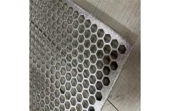 China 600X600mm Hexagonal Perforated Metal Facade Aluminum Panel For Cladding Building supplier