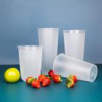 Transparent Disposable Coco U Shape Plastic PP Boba Tea Cup With Lid