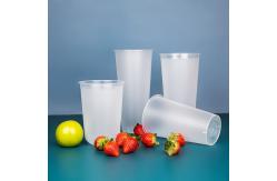 China Transparent Disposable Coco U Shape Plastic PP Boba Tea Cup With Lid supplier