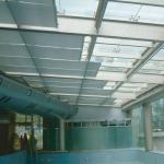 Customized FTS Tension Shade System Double Motor Remote Control Residential for sale