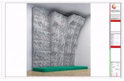 China High Safety Outdoor Climbing Wall With Excellent Weather Resistance No Inflatable supplier