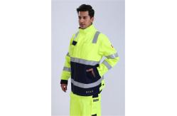 China EN20471 Hi Vis Work Jackets , 290gsm Fluorescent Work Jackets supplier