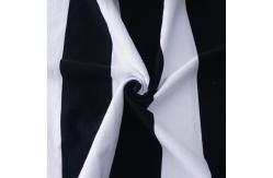 China Breathable And Smooth Soft Clear Texture Striped Knit Fabric For Tracksuit supplier