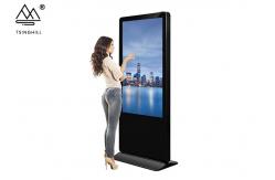 China 6ms 32 Inch Touch Screen Kiosk Floor Stand Digital Signage 3840*2160 supplier