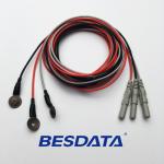 Gold Coated Cup Electrode EEG Silver Chloride  Electrodes Lead Cable for sale