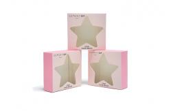 China Small Pink Gift Pantone Cardboard Box With Window supplier