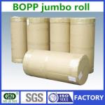 Transparent Acrylic Adhesive BOPP Tape Jumbo Roll 1280mmx4000m Customised for sale