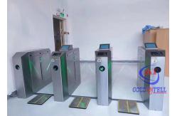 China Anti Panic Pedestrian Turnstile Gate LED Traffic Lights Guidance ESD Turnstile Gate System supplier