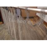 Tab Top Type 7mm Metal Ring Mesh Curtain Stainless Steel 316L for sale