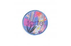 China 100% Polyester Iron On Custom Logo Patches Merrowed DIY Hats supplier