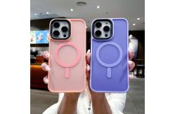 China Shockproof Magsafe Phone Case Translucent Back Anti Fingerprint supplier