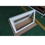 Tempered Glass PVC UPVC Awning Window Watertight Custom Color Size for sale