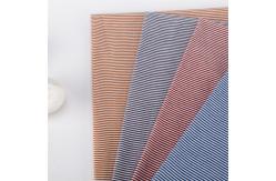 China Environmentally Friendly And Breathable Smooth Striped Knit Fabric For T-Shirt supplier