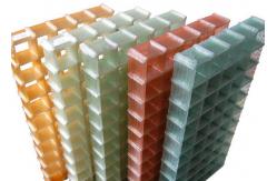 China Colourful Fiberglass Safety Grating Sand Blast For Waterproof Grille supplier