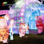 LED Light 2m Length Ourdoor Chinese Festival Lanterns For Christmas Show for sale