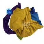 Hot sale Coloured T-shirt Rags 100% Cotton Industrial cleaning cloth Recycled Cotton Rags for wiping oil for sale