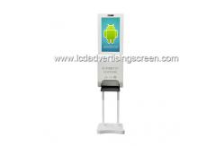 China 1920 * 1080 Resolution Vertical Advertising Screen Wash Hand With Liquid Soap Dispensers supplier